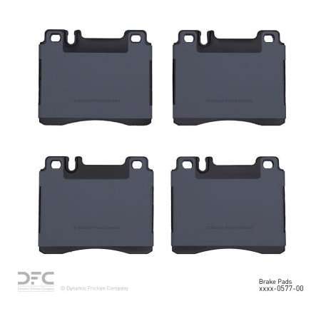 Dynamic Friction Co DFC 3000 Semi-Metallic Brake Pads - 1311-0577-00